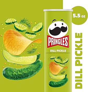 Pringles - Dill Pickle Potato Chips Crisps 14x158g USA - Afbeelding 3