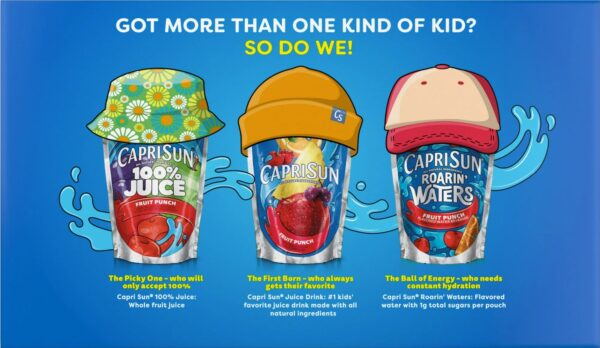 Capri Sun – Lemonade (177ml) USA 4x10 Pack - Afbeelding 3