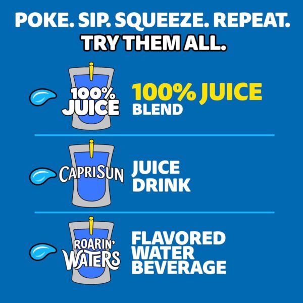 Capri Sun - 100% Juice Fruit Punch (177ml) USA 4x10 Pack - Afbeelding 2
