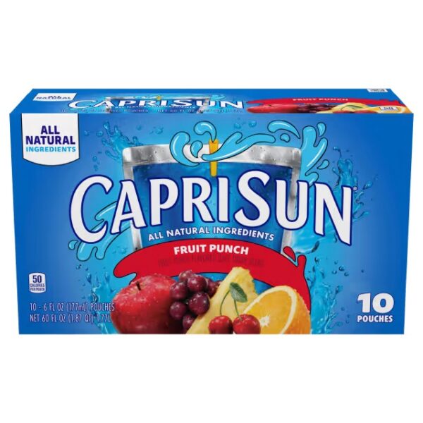 Capri Sun – Fruit Punch (177ml) USA 4x10 Pack