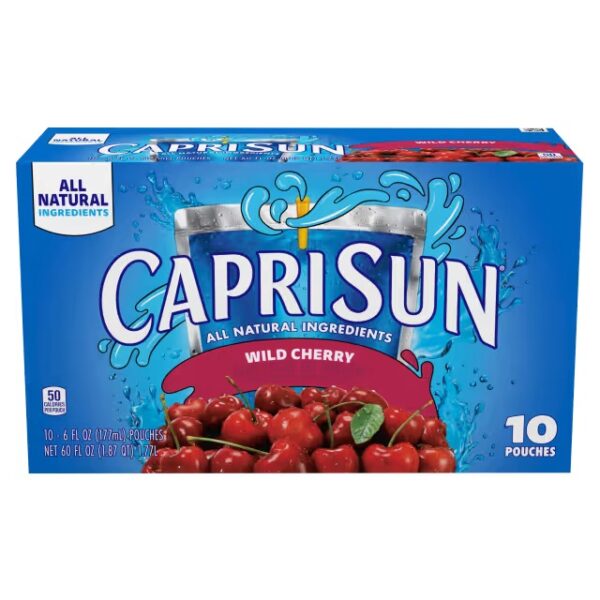 Capri Sun – Wild Cherry (177ml) USA 4x10 Pack