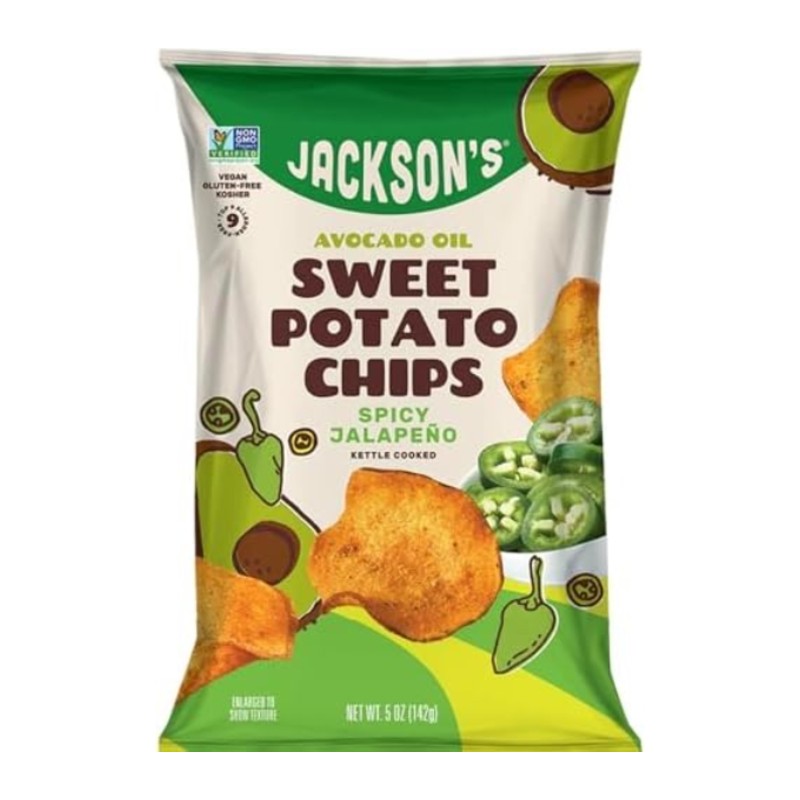 Jackson's - Sweet Potato Chips Spicy Jalapeno 12x142g USA