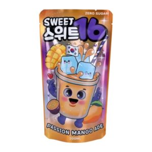 Sweet16 - Passion Mango Ade Zero Sugar 5x10x200ml Korea